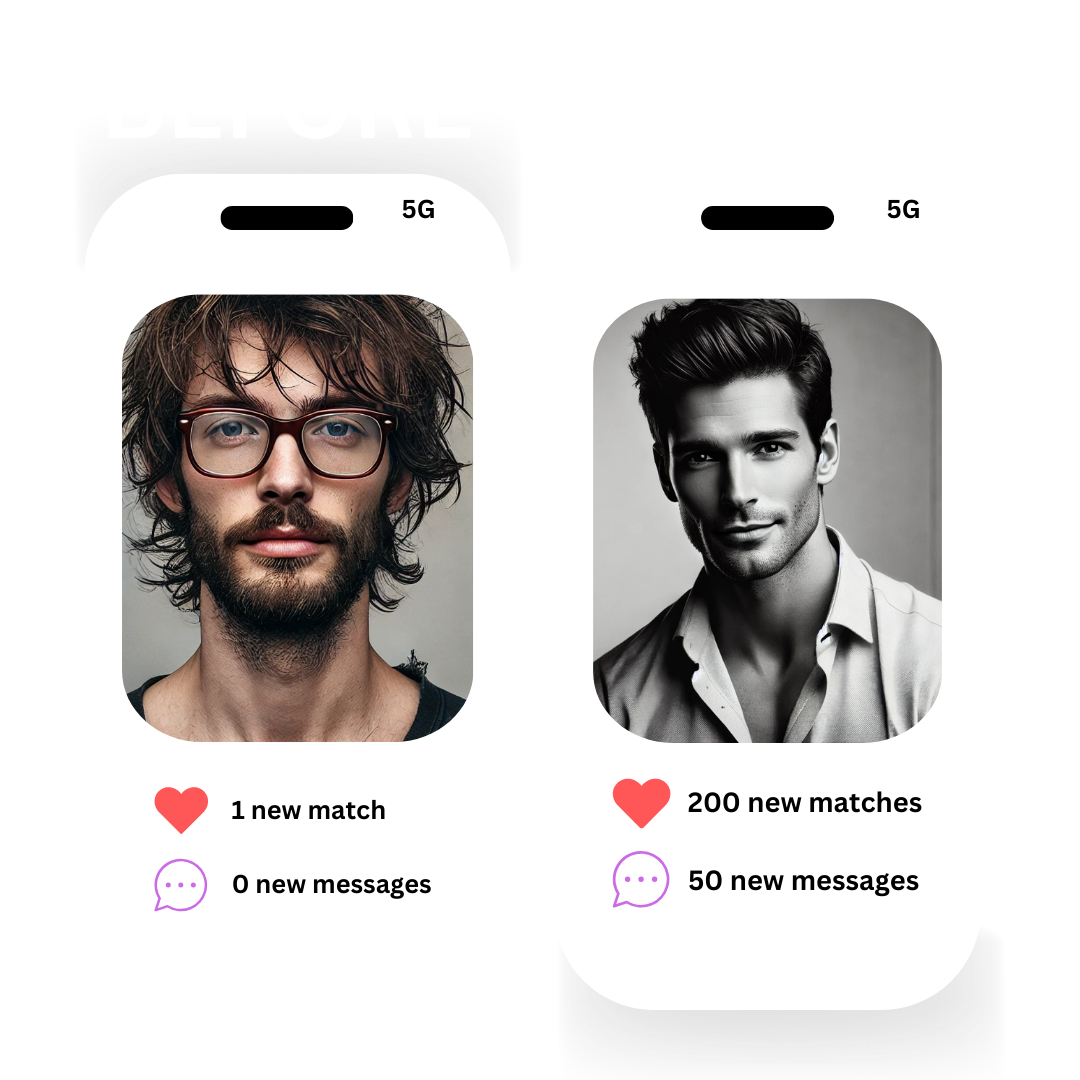 Before and after profile comparison